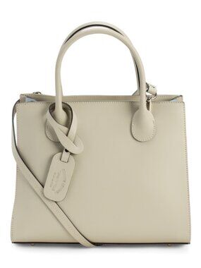 CHEVAL Made In Italy Leather Squared Satchel